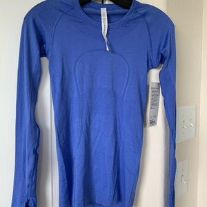 Lululemon long sleeve swiftly violet viola